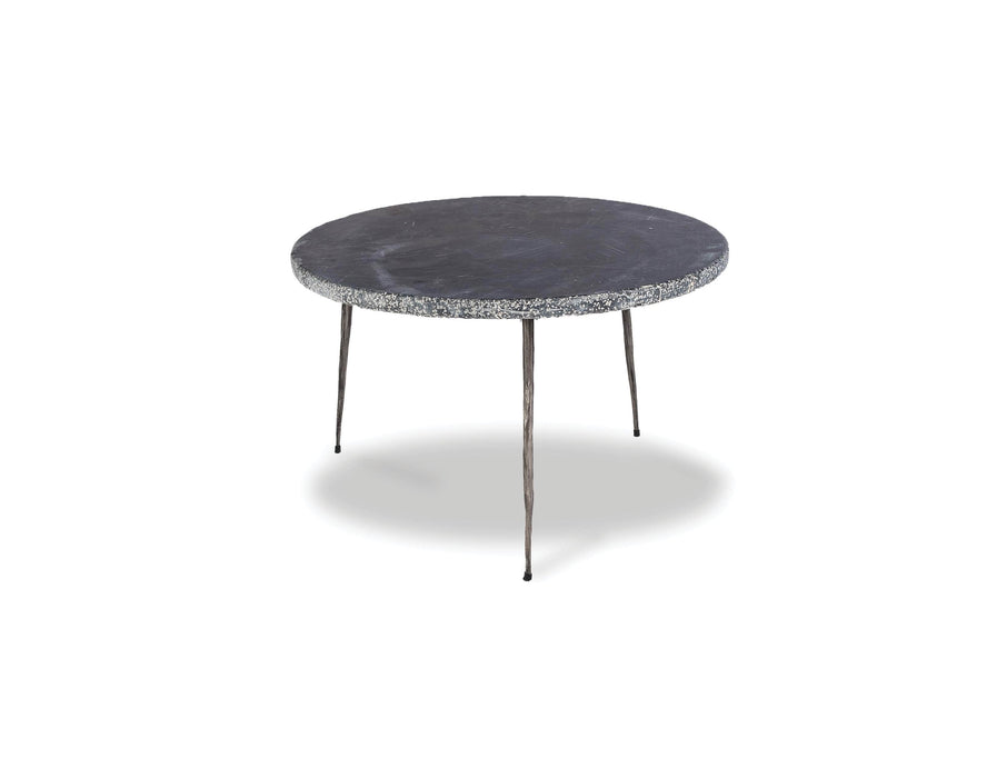 Mobital Kaii 13" Low End Table with Distressed Forged Black Iron Legs 
