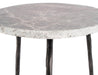 Mobital End Table Kaii 13" Low End Table With Distressed Forged Black Iron Legs - Available in 3 Colours