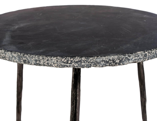Mobital End Table Kaii 16" Medium End Table With Distressed Forged Black Iron Legs - Available in 3 Colours