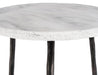 Mobital End Table Kaii 18" Tall End Table With Distressed Forged Black Iron Legs - Available in 3 Colours