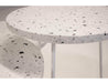 Mobital End Table Rizzo End Table White Terrazo Marble With White Base - Available in 3 Sizes