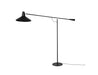 Mobital Cantilever Black Floor Lamp with Aluminum Lampshade