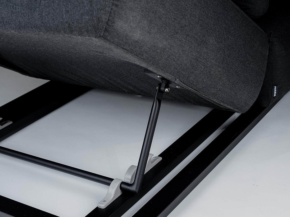 Mobital Lounge Chair Sunbrella Charcoal Grey Bondi Lounge Chair Sunbrella Charcoal Grey Fabric With Black Frame