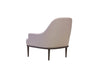 Mobital Lounge Chair White Crawford Low Back Lounge Chair Off White Fabric With Grey Legs