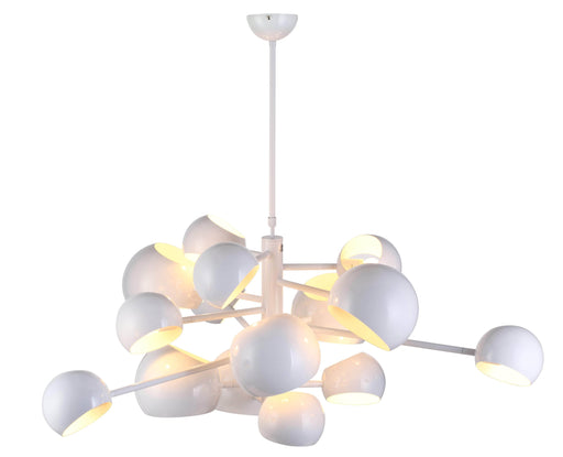 Mobital Molecule 14-Head Pendant Lamp in High Gloss White