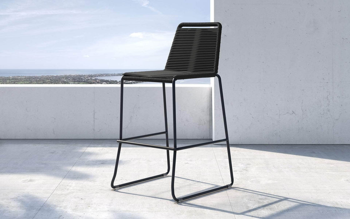 Pending - Modloft Bar Stools Black Cord Barclay Stacking Bar Stool - Available in 8 Colours