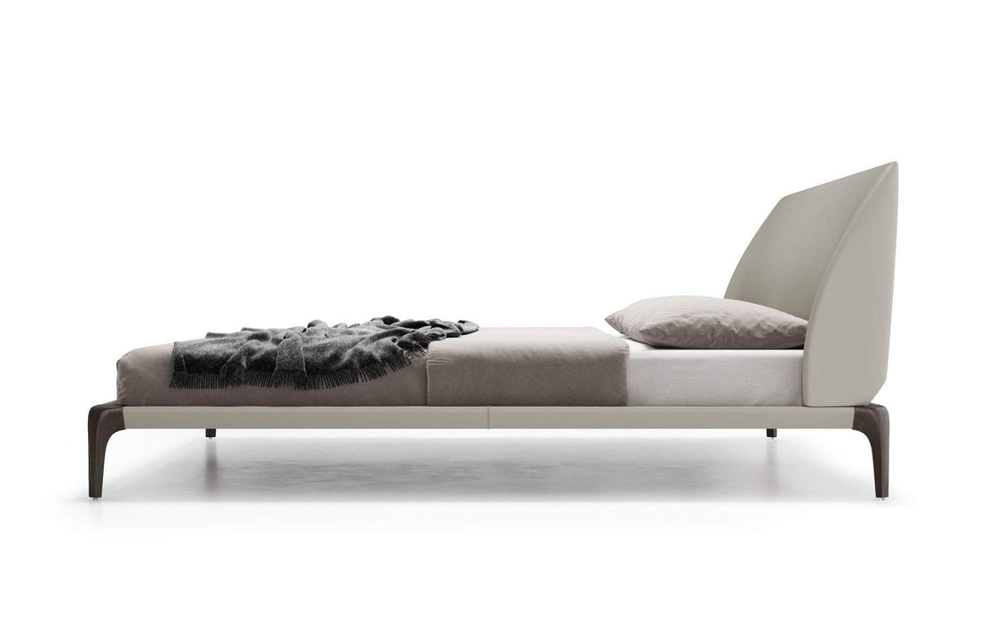Pending - Modloft Bed Vanderbilt Bed in Truffle Beige Eco Leather - Available in 3 Sizes