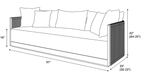 Pending - Modloft Clifton Sofa in Peppercorn Fabric