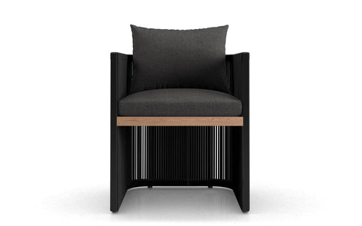 Pending - Modloft Dining Chair Clifton Outdoor Regatta Cord Dining Chair in Peppercorn Fabric
