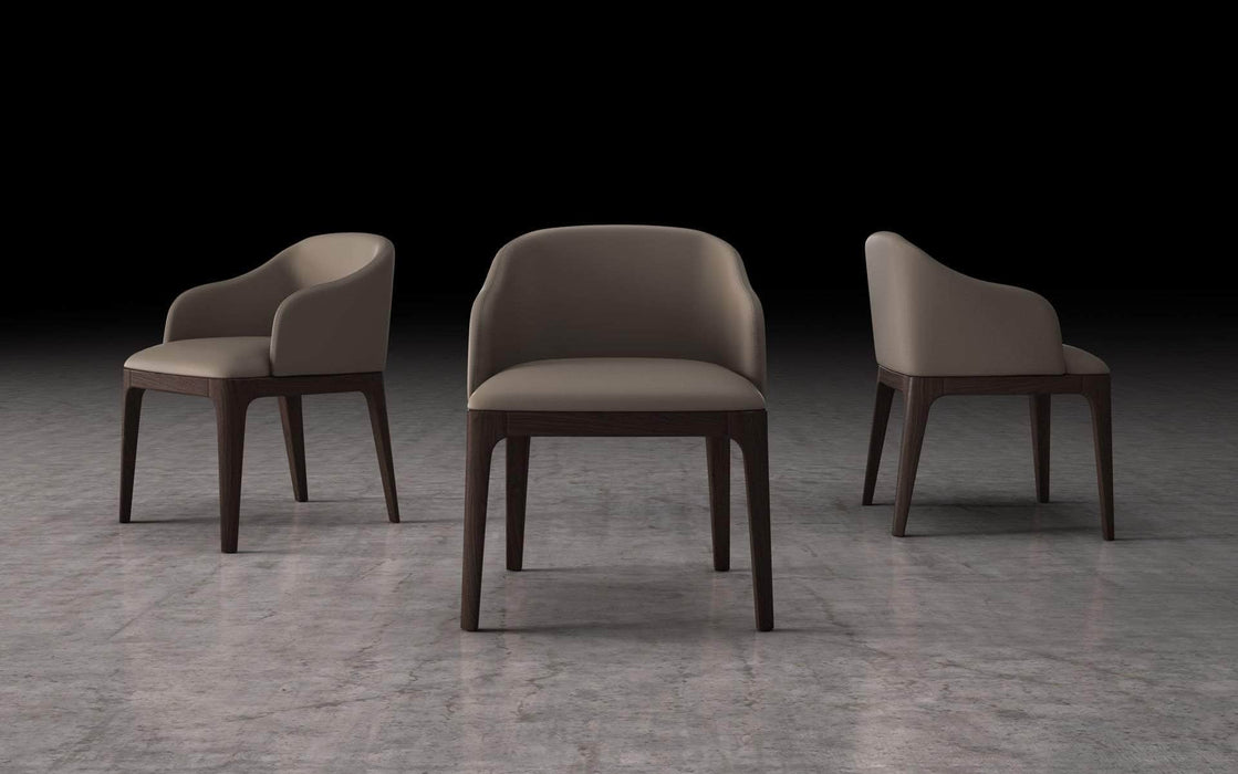 Pending - Modloft Dining Chairs Castle Grey Eco Leather Wooster Dining Arm Chair - Available in 2 Colours