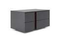 Pending - Modloft Nightstand Dark Gull Grey / Left-Facing Park Nightstand - Available in 2 Colours and 2 Sizes