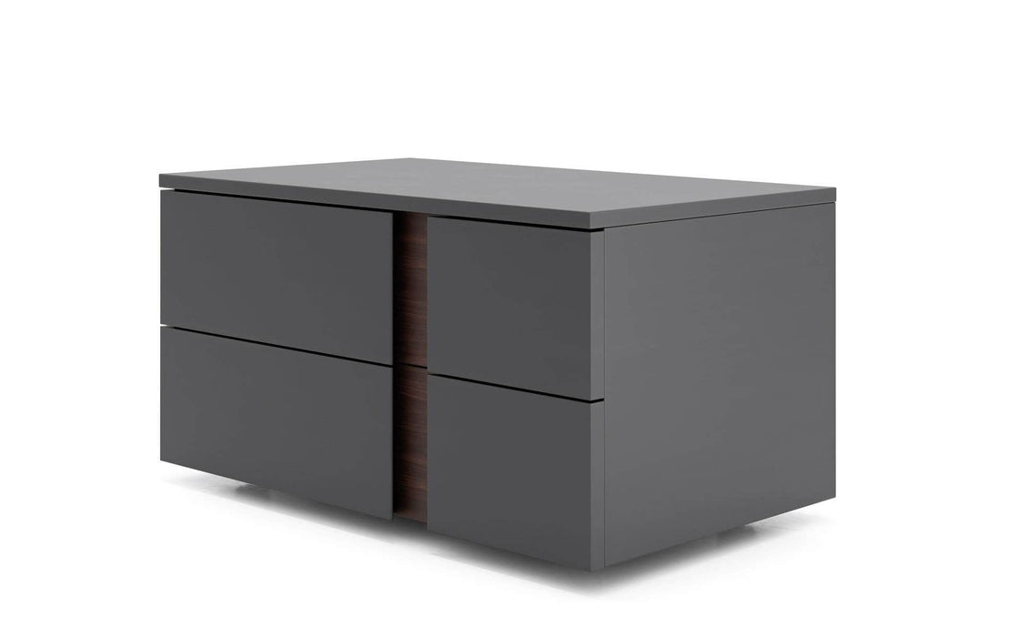 Pending - Modloft Nightstand Dark Gull Grey / Right-Facing Park Nightstand - Available in 2 Colours and 2 Sizes