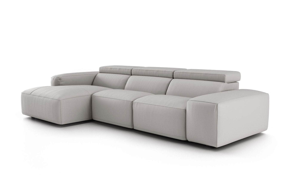Pending - Modloft Sectional Sofa Units Holland Modular Sofa Set 03A in Vapor Leather - Available in 2 Configurations