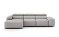 Pending - Modloft Sectional Sofa Units Left-Facing Chaise Holland Modular Sofa Set 03A in Vapor Leather - Available in 2 Configurations