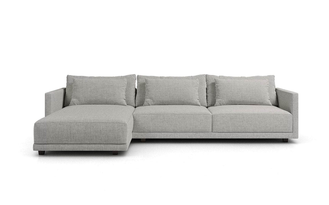 Pending - Modloft Sectionals Basel Modular Sofa Set 02 in Slate Pebble Fabric - Available in 2 Configurations