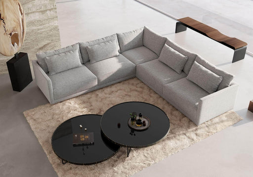 Pending - Modloft Sectionals Basel Modular Sofa Set 03 - Slate Pebble Fabric