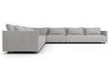 Pending - Modloft Sectionals Basel Modular Sofa Set 04 - Slate Pebble Fabric
