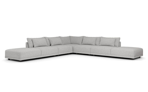 Pending - Modloft Sectionals Basel Modular Sofa Set 07 - Slate Pebble Fabric