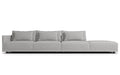Pending - Modloft Sectionals Basel Modular Sofa Set 08 in Slate Pebble Fabric - Available in 2 Configurations