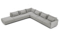 Pending - Modloft Sectionals Basel Modular Sofa Set 10 in Slate Pebble Fabric - Available in 2 Configurations