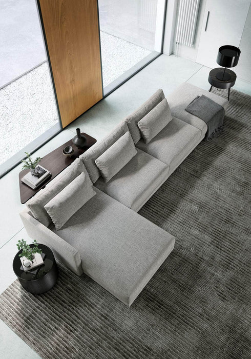 Pending - Modloft Sectionals Basel Modular Sofa Set 12 in Slate Pebble Fabric - Available in 2 Configurations