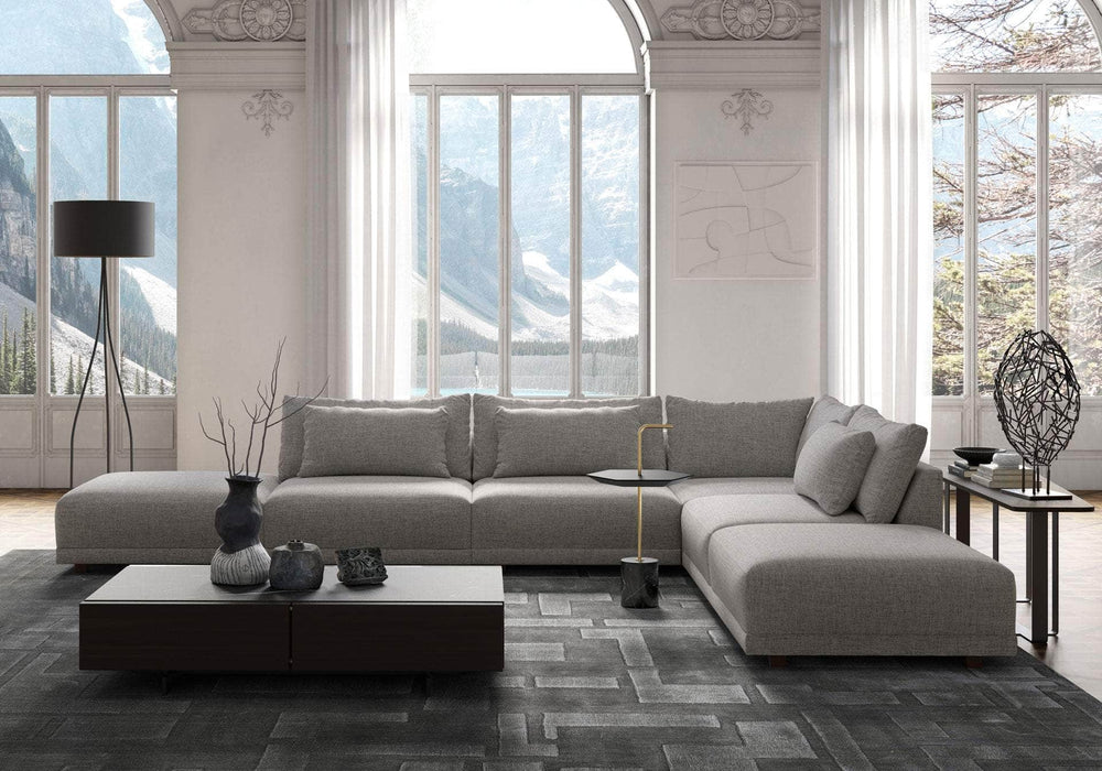 Pending - Modloft Sectionals Basel Modular Sofa Set 13 - Slate Pebble Fabric