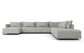 Pending - Modloft Sectionals Basel Modular Sofa Set 14 in Slate Pebble Fabric - Available in 2 Colours