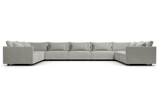 Pending - Modloft Sectionals Basel Modular Sofa Set 16 - Slate Pebble Fabric