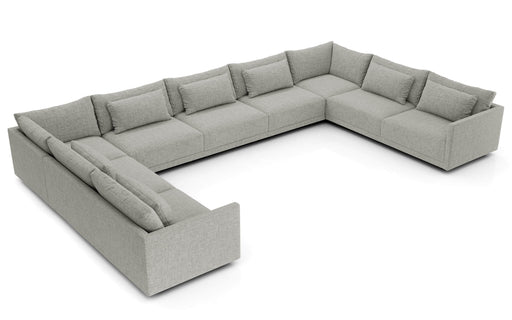 Pending - Modloft Sectionals Basel Modular Sofa Set 16 - Slate Pebble Fabric