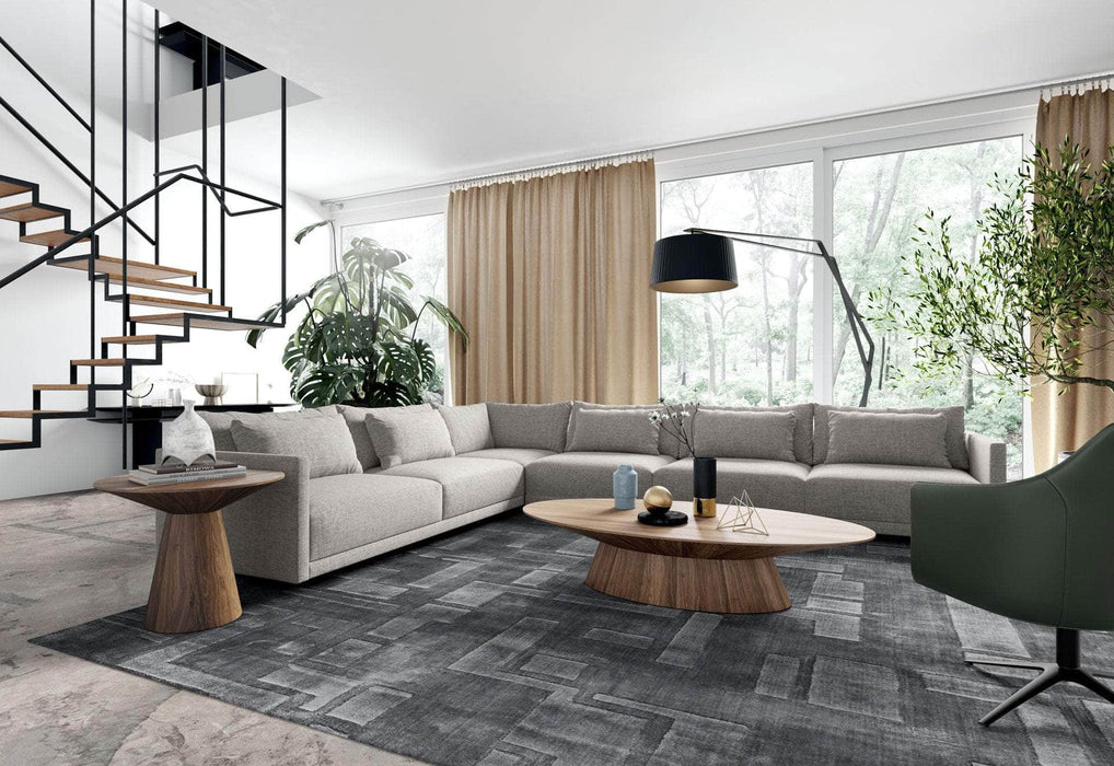 Pending - Modloft Sectionals Basel Modular Sofa Set 17 - Slate Pebble Fabric