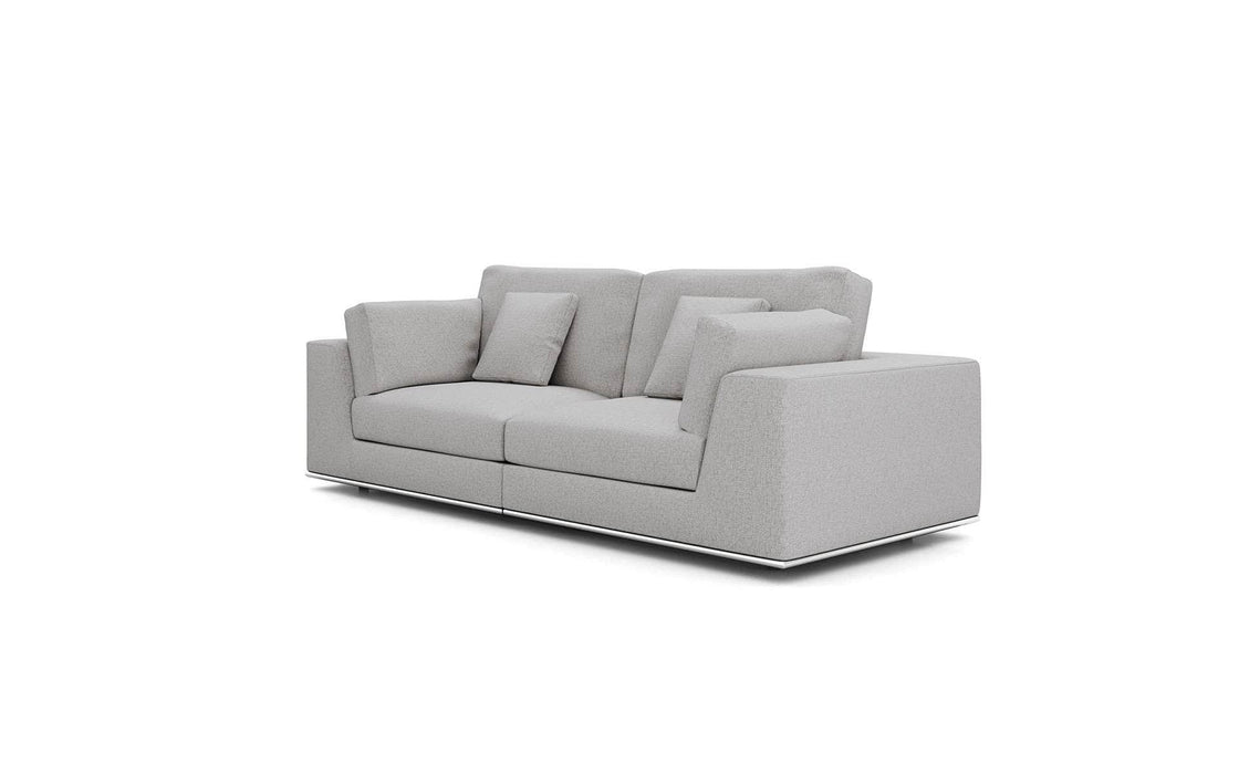 Pending - Modloft Sectionals Gris Fabric Perry Sectional 2 Seat Sofa - Available in 2 Colours