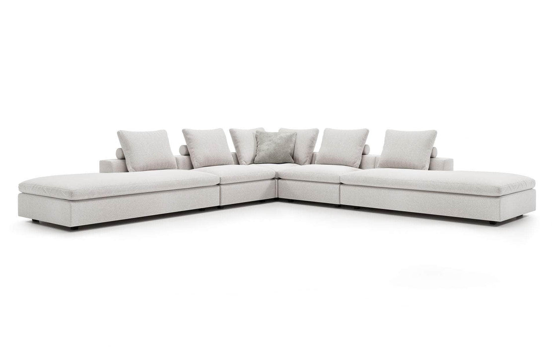 Pending - Modloft Sectionals Lucerne Modular Sofa Set 07 - Ashen Fabric