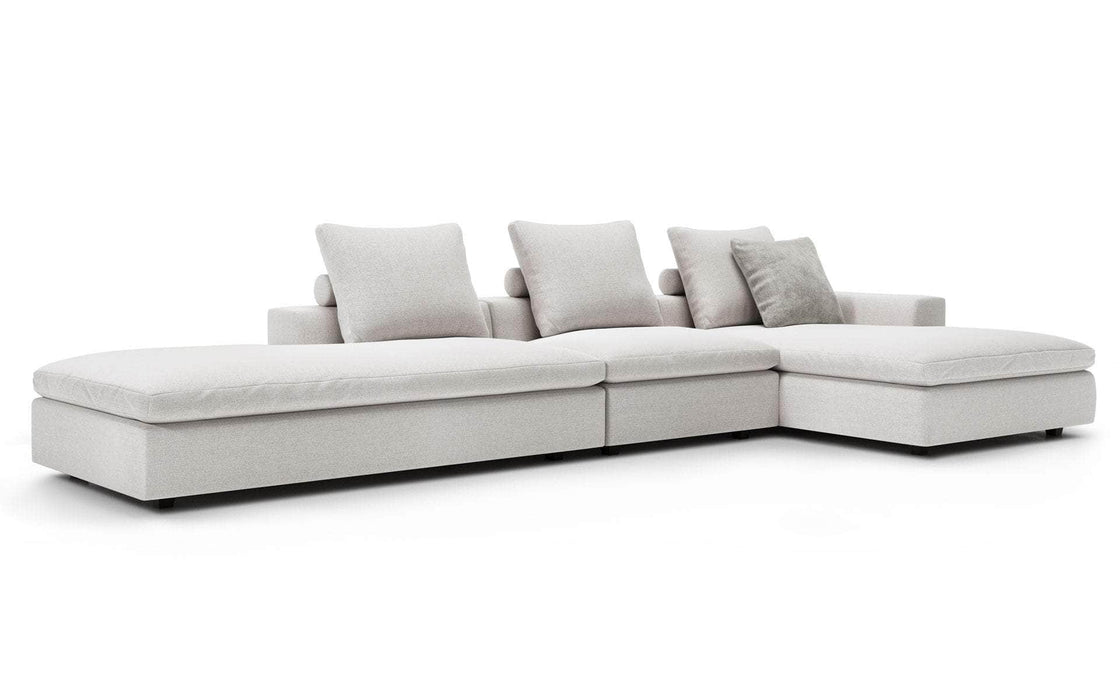 Pending - Modloft Sectionals Lucerne Modular Sofa Set 12 in Ashen Fabric - Available in 2 Configurations