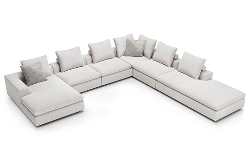 Pending - Modloft Sectionals Lucerne Modular Sofa Set 14 in Ashen Fabric - Available in 2 Configurations