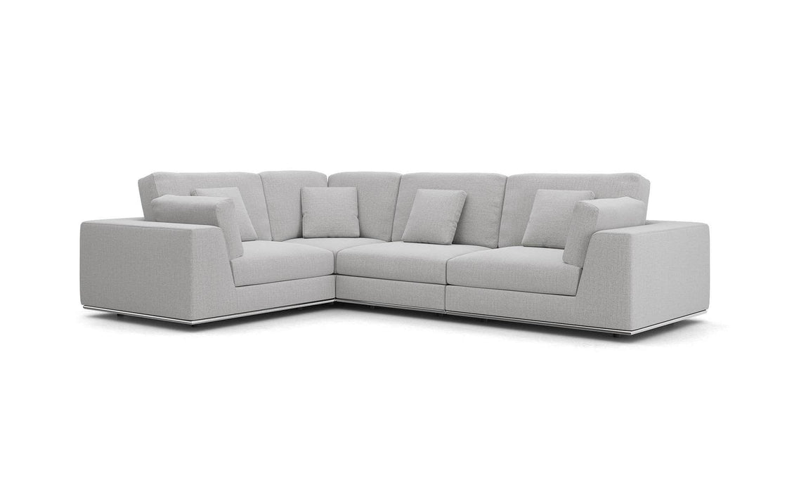 Pending - Modloft Sectionals Perry Sectional 2 Arm Corner Compact Sofa - Available in 2 Colours
