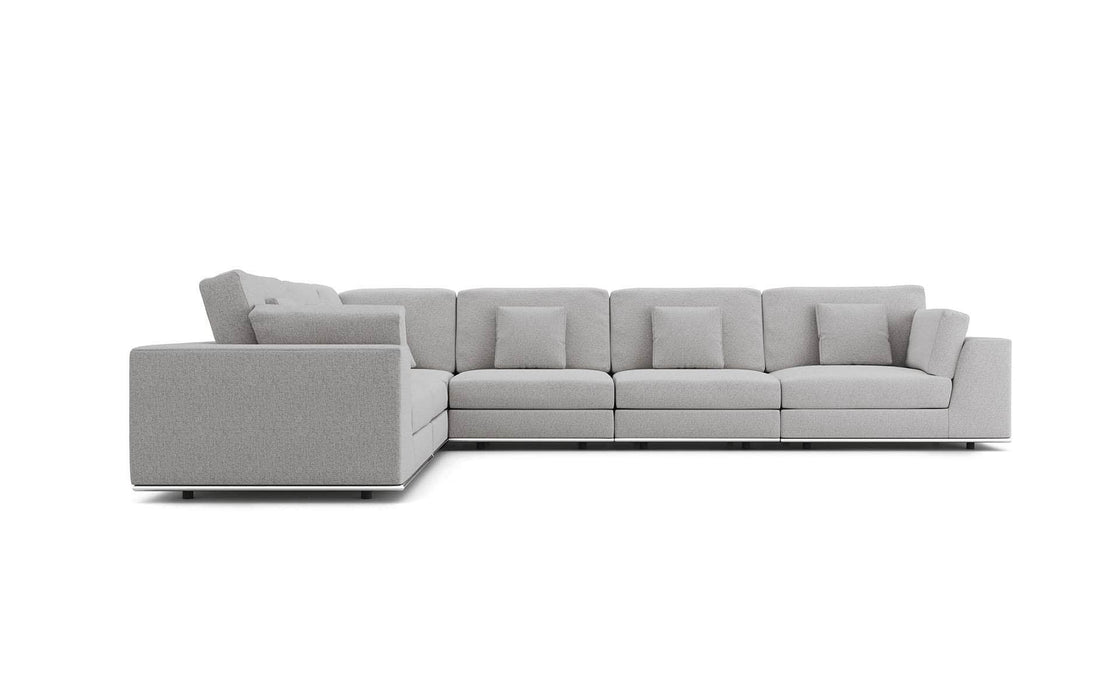 Pending - Modloft Sectionals Perry Sectional Large 2 Arm Corner Sofa - Available in 2 Colours