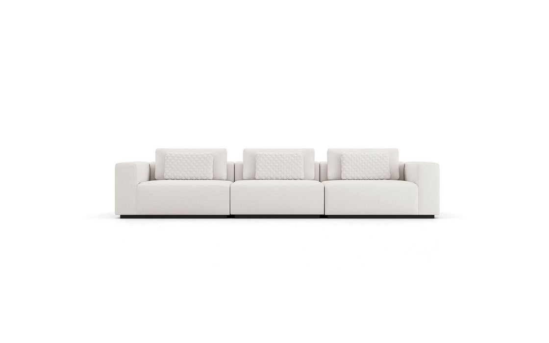 Pending - Modloft Sectionals Spruce Sectional Three Seat Sofa in Chalk Fabric