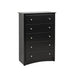 Pending - Modubox Black Sonoma 5-Drawer Chest - Available in 5 Colours