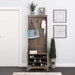 Pending - Modubox Drifted Grey Narrow Hall Tree with 9 Shoe Cubbies