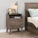 Pending - Modubox Nightstand Drifted Grey Milo 2-Drawer Nightstand with Angled Top - Available in 3 Colours