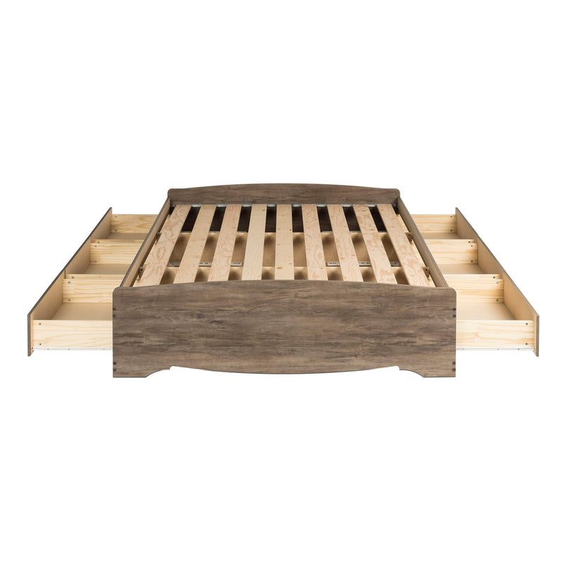 Pending - Modubox Platform Bed Mate's Platform Storage Bed with 6 Drawers in Drifted Grey - Available in 2 Sizes