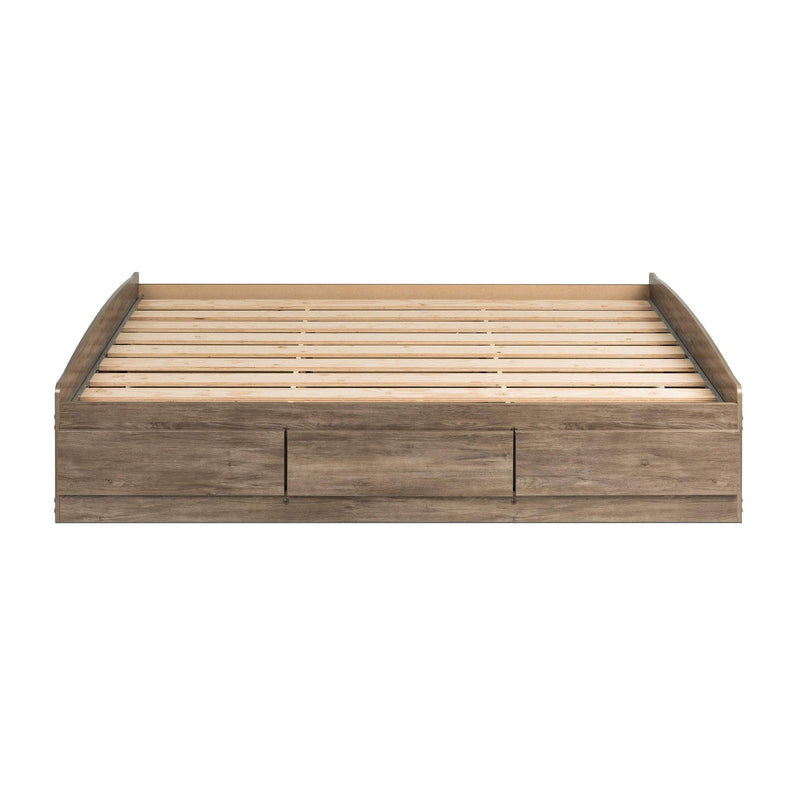 Pending - Modubox Platform Bed Mate's Platform Storage Bed with 6 Drawers in Drifted Grey - Available in 2 Sizes