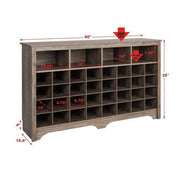 Pending - Modubox Shoe Cubby Console 60 Inch Shoe Cubby Console - Available in 2 Colours