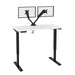 Pending - Modubox Standing Desk White Universel 48W X 24D Standing Desk With Dual Monitor Arm - Available in 2 Colours