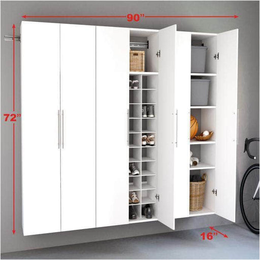 Pending - Modubox Storage Cabinet HangUps 90 Inch Storage Cabinet 3-Piece Set J - White