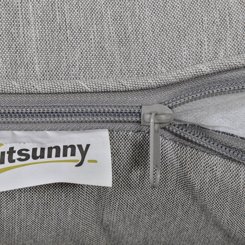 Pending - Outsunny 4 Piece PE Rattan Wicker Sofa Set Outdoor Conservatory Furniture Lawn Patio Coffee Table with Cushion, Grey