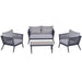 Pending - Outsunny 4 Piece PE Rattan Wicker Sofa Set Outdoor Conservatory Furniture Lawn Patio Coffee Table with Cushion Light Grey