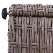 Pending - Outsunny 5 Piece Rattan Outdoor 2 Cushioned Single Sofa Chair Foot Stool Coffee Table Set