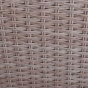 Pending - Outsunny 5 Piece Rattan Outdoor 2 Cushioned Single Sofa Chair Foot Stool Coffee Table Set