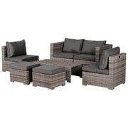 Pending - Outsunny 8 Piece Outdoor Patio Furniture Set All Weather Wicker Rattan Sofa Chair